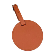 Support robuste pour tees de golf en cuir PU avec clip-brun