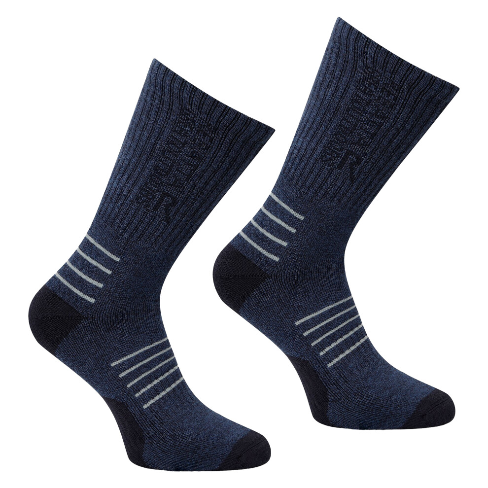 Regatta (6 Uk-8 Uk, Navy/Dark Steel) Mens Bamboo Crew Socks Multicoloured