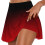 Women's Athletic Workout Shorts with Pockets, Red, 2XL 1