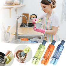 3-in-1 Cup Lid and Straw Cleaning Brush, Soft Bristles, 15cm