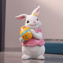 Figurine miniature de lapin en résine pour la décoration de la maison et du jardin