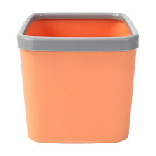 Papelera pequeña de plástico para escritorio, 1 galón, naranja