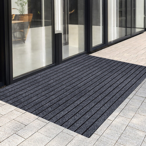 Polyester Stripe Door Mat 40 x 60 cm