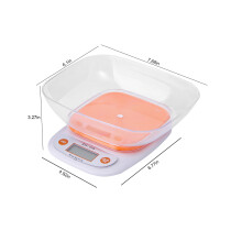 Bilancia da cucina digitale PRETXORVE con ciotola, 5 kg/11 libbre
