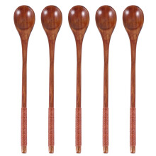 5-teiliges Set Holzlöffel, braun