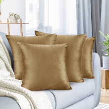 Fodere per cuscini decorativi in microfibra, confezione da 4