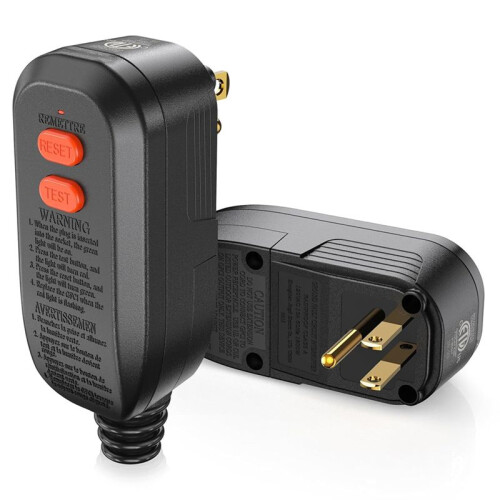 Ersatzstecker-Assembly Auto-Reset 15 Amp 3 Stifte, Fehlerstrom-Schutzschalter Sicherheitsstecker US-Stecker