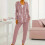 Women's Watermelon Red 2-Piece Sweatsuit Set 5