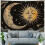 Tapeçaria Sol e Lua Preta Escura 40x30 polegadas 4