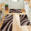 (40cmX60cm(15.7inX23.62in)) Mat, Brown Line Pattern Slip-Resistant Corridor Balcony Polyester Mat, Thickened, 6