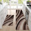 (40cmX60cm(15.7inX23.62in)) Mat, Brown Line Pattern Slip-Resistant Corridor Balcony Polyester Mat, Thickened, 7