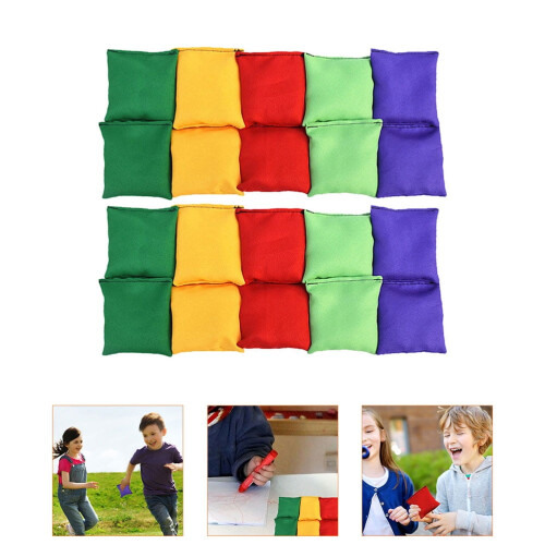 Mini nylon bean bags for sack toss 5 pieces 2