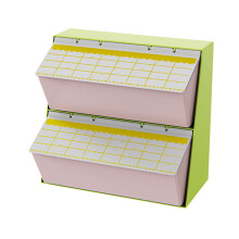 Stylish Coffee Pods Holder With Divided-Peach Demon Green