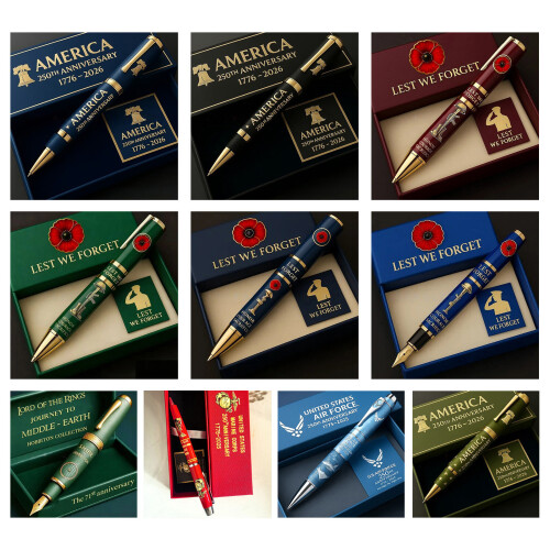 250th Anniversary Commemorative Metal Gel Pen-USMCA 1