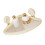 Plastic Bathroom Wall Mount Suction Cup Triangular-White 1