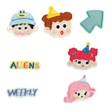 9 Pcs Girl Embroidered Patches Cartoon Boy Sewing Patches Iron