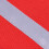 Röd kajaksäkerhetsflagga med reflexremsa 2