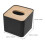 Houten tissuebox van plastic, 11 x 11 x 9,5 cm 2
