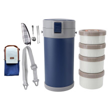 Stainless Steel Insulated Lunch Box Food Storage- Blue