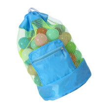 Sand Resistant Mesh Carry Bag Adjustable Strap-Blue green net