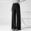 Maternity Wide Leg Pants Using Soft Polyester High-Black 5XL 2