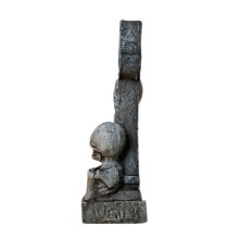 Resin Skeleton Tombstones Statues Halloween-Double skeletons
