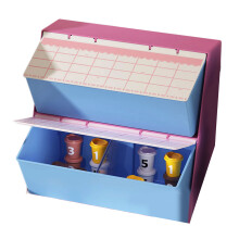Capsules Coffee Holder With Partition Slot Space Saving- pink