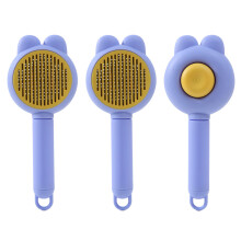 Cats Hair Remover Brush With Ergonomic-Blue Rabbit ear style