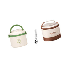 Unique 304 Nonrust Steel Lunch Box Leak-Single layer Green