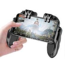 4 Trigger -mobiilipeliohjain tuulettimella, yhteensopiva PUBG COD Mobilen kanssa