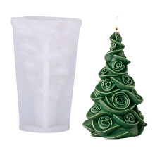Geurkaarsvorm Kerstboom Siliconen Mallen Pleisters Mallen-C