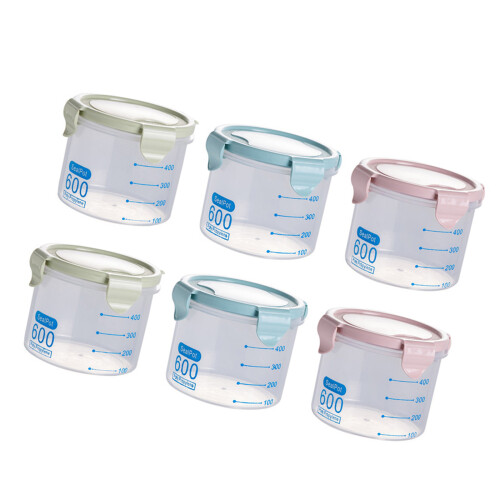 Transparante voedselbewaarcontainers voor een efficiënte-600 ml