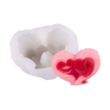 Silicone Valentines Candle Mould Reusable DIY Craft for-Love D