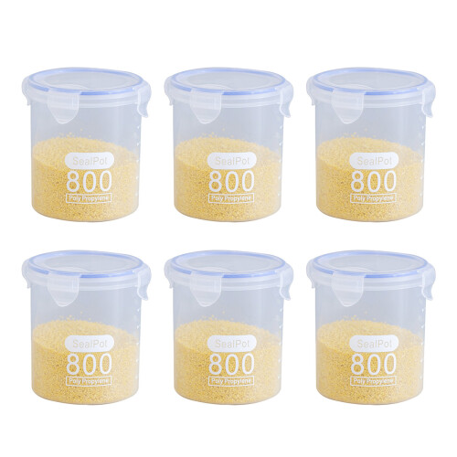 Ruimtebesparende stapelbare plastic bus voor-800 ml