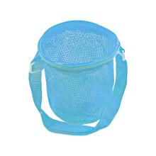 Verstelbare schouderband Strandspeelgoedorganisatoren Mesh-Blauw