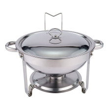 Premium roestvast stalen voedselverwarmers 4,5 liter rond