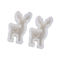 2Pcs Reindeer Silicone Candle Mold Temperature Resistant