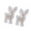 2Pcs Reindeer Silicone Candle Mold Temperature Resistant 1