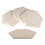 4Pieces Textured Resin Stepping Stones for-  Light Yellow 1