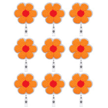 Vibranting Flower Designs Embroidered Badges Holders-Style D
