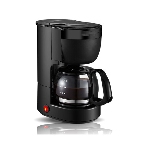 0.65L Automatic Drip Coffee Maker Machine Small Home-Black