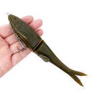12 cm/17 cm Swimbaits Köder V Schwanz-Armeegrün 120 mm