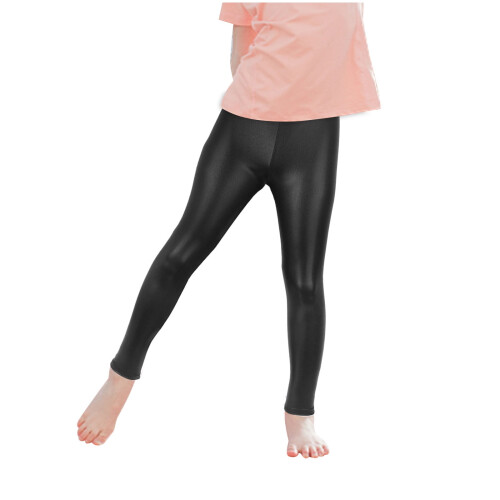 Polyester danseleggings til piger - Sort 2