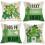 Housses de coussin décoratives Saint-Patrick 45 x 45 cm, lot de 4 1