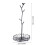 Portable Metal Cup Drying Rack Multifunctional Hanging-Gold 4