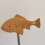 Koi Fish Garden Statue Ceramic with Stake 1 Piece 2
