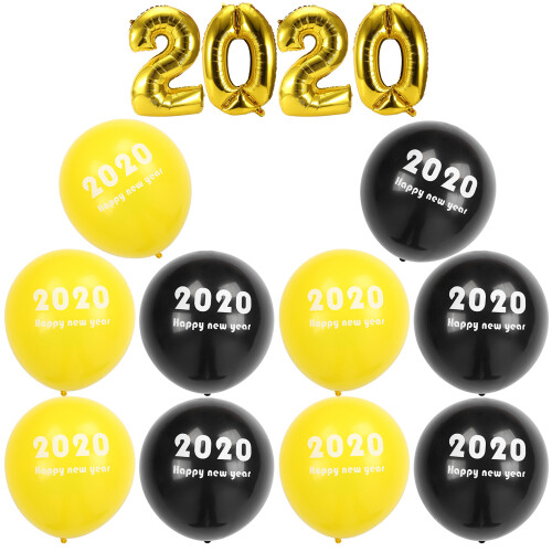 Κιτ Διακόσμησης Αποφοίτησης 2025 Μπαλόνια Premium σε Μαύρο και Χρυσό Στυλ Κομφετί με