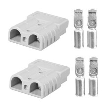 40Pcs for Anderson Style Plug Connectors Power Tool 50A 12-24V 6AWG Double Pole with Copper Contact Power Connectors