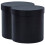 2 Black Cylindrical Flower Boxes with Lids 1