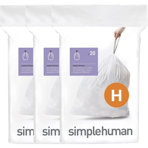 Simplehuman Code H vrecká na odpadky, 60 kusov